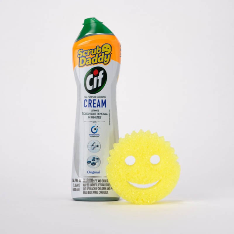 Cif/Scrub Daddy Sponge and Cleaning Cleanser Bundle (BGZ4)