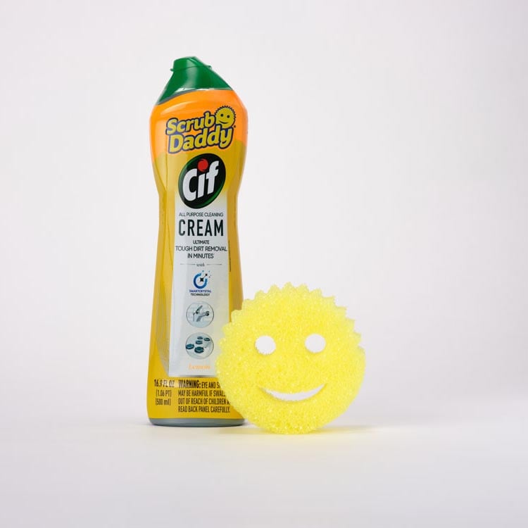 Cif/Scrub Daddy Sponge and Cleaning Cleanser Bundle (BGZ4)