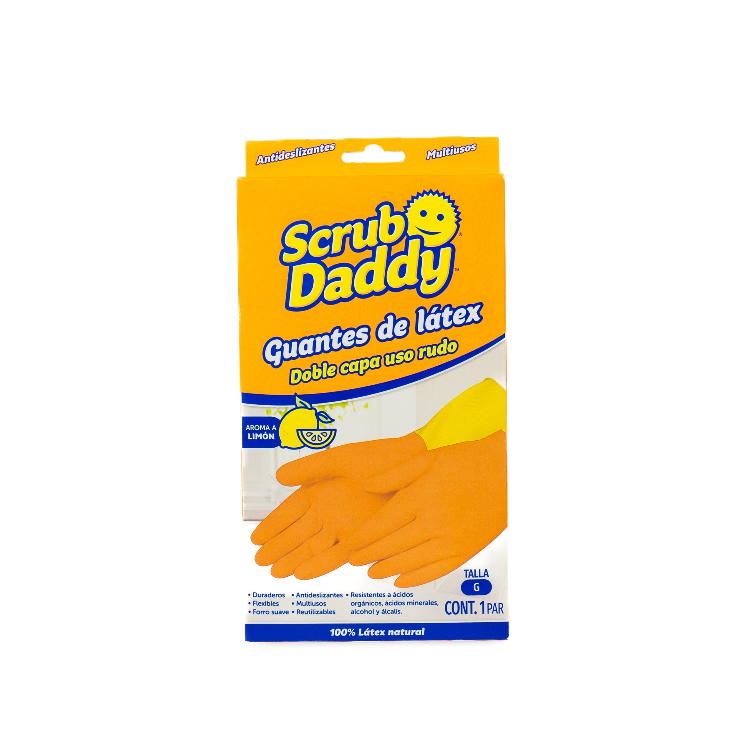 Scrub Daddy Lemon Scented Latex Gloves (W2J8)