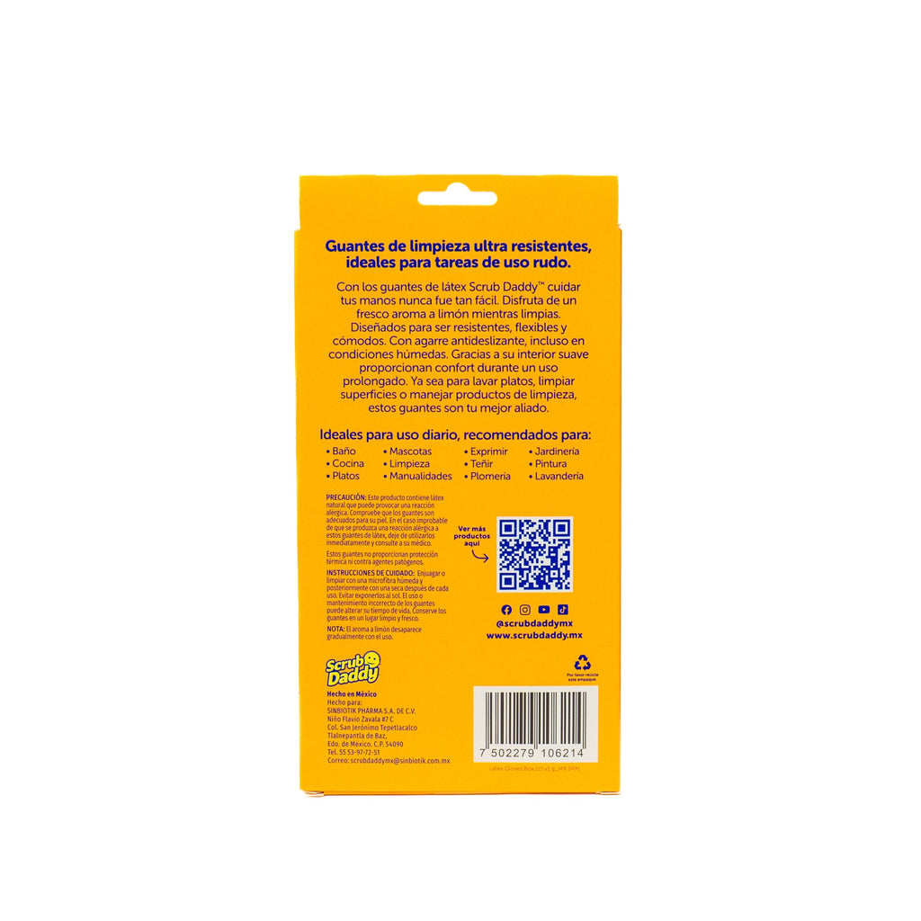 Scrub Daddy Lemon Scented Latex Gloves (W2J8)