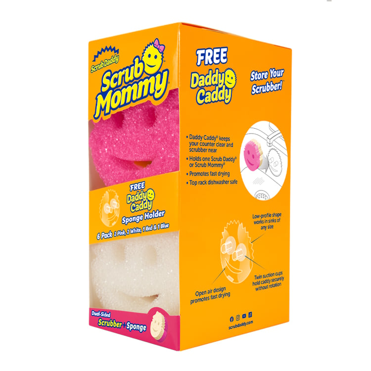 Scrub Mommy 6 Count with Free Daddy Caddy (OOZ8)