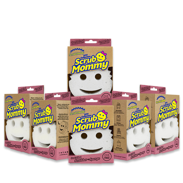 Scrub Mommy Dye Free Sponge 6 count (FONZ)